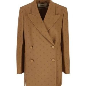 Fendi calligraphy Coat NWOT